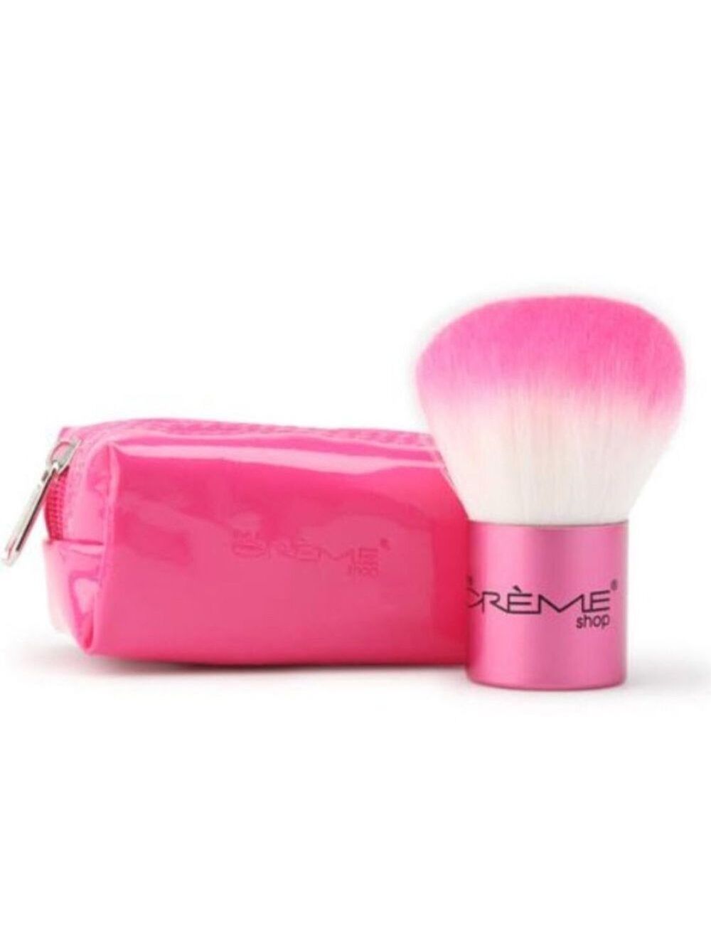 Pink Kabuki Brush with pouch gift set - Picture 1 of 5